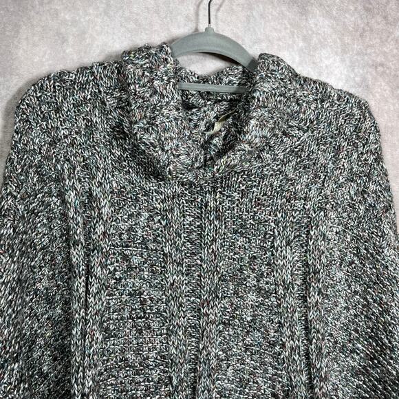 Matilda Jane Evening Stroll Sweater Womens Size M/L Gray Knit Tunic Turtleneck - Picture 2 of 11